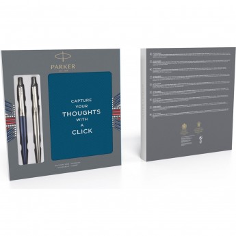 Набор PARKER: две шариковые ручки PARKER JOTTER и блокнот