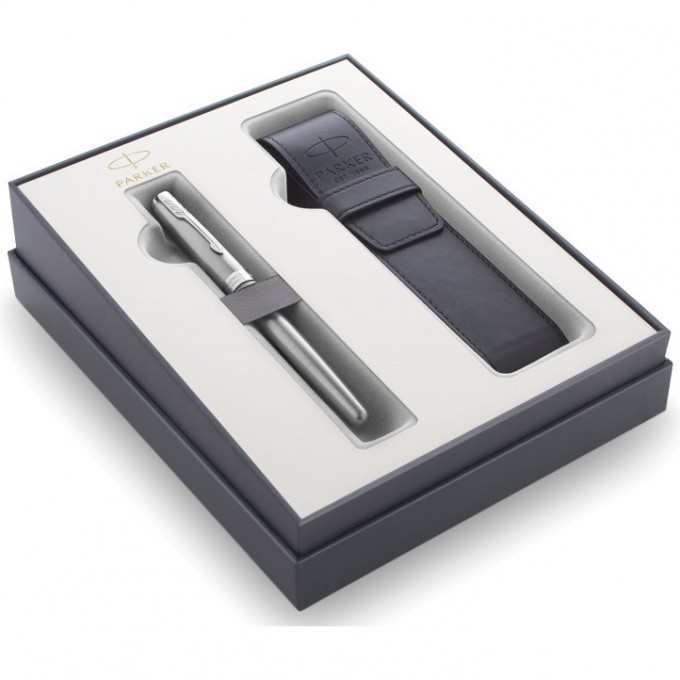 Набор PARKER SONNET GIFT 20 STAINLESS STEEL CT с перьевой ручкой и чехлом 2121708