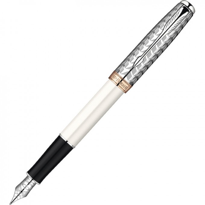 Перьевая ручка PARKER SONNET БЕЛЫЙ/СЕРЕБРО F S0947310