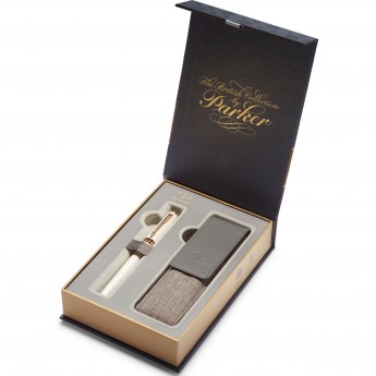 Подарочный набор PARKER: Ручка пятый пишущий узел PARKER INGENUITY с премиальным чехлом для ручки