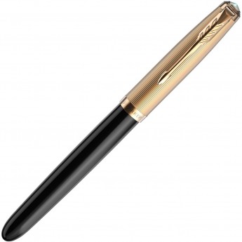 Ручка перьевая PARKER 51 PREMIUM Black GT F золото 18K