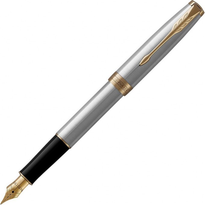 Ручка перьевая PARKER ESSENTIAL SONNET STAINLESS STEEL GT F CW1931504