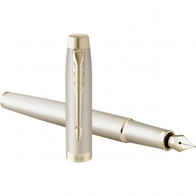 Ручка перьевая PARKER IM MONOCHROME F328 CHAMPAGNE PVD M 2172954