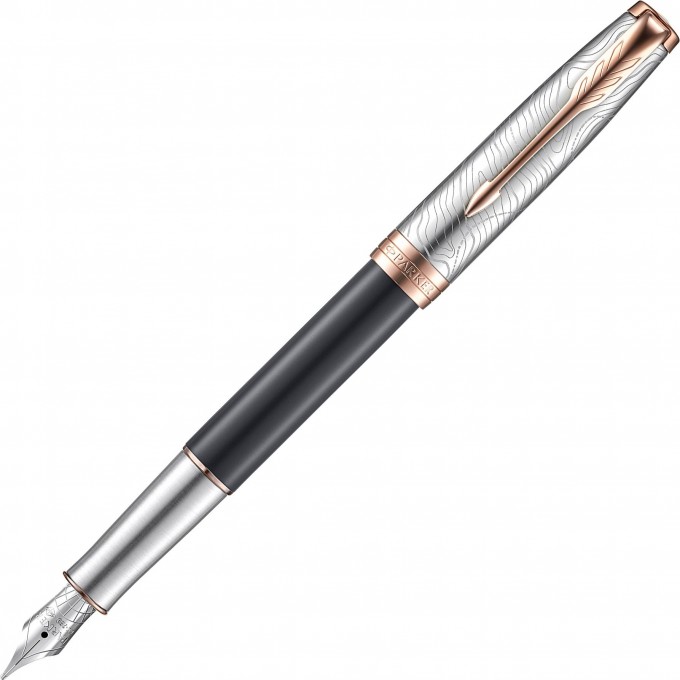Ручка перьевая PARKER SONNET SPECIAL EDITION STRATUM GREY PGT, F 2054826