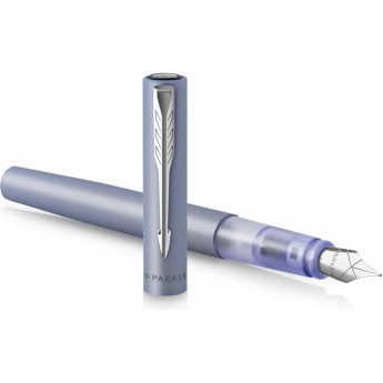 Ручка перьевая PARKER VECTOR XL F21 SILVER BLUE CT M
